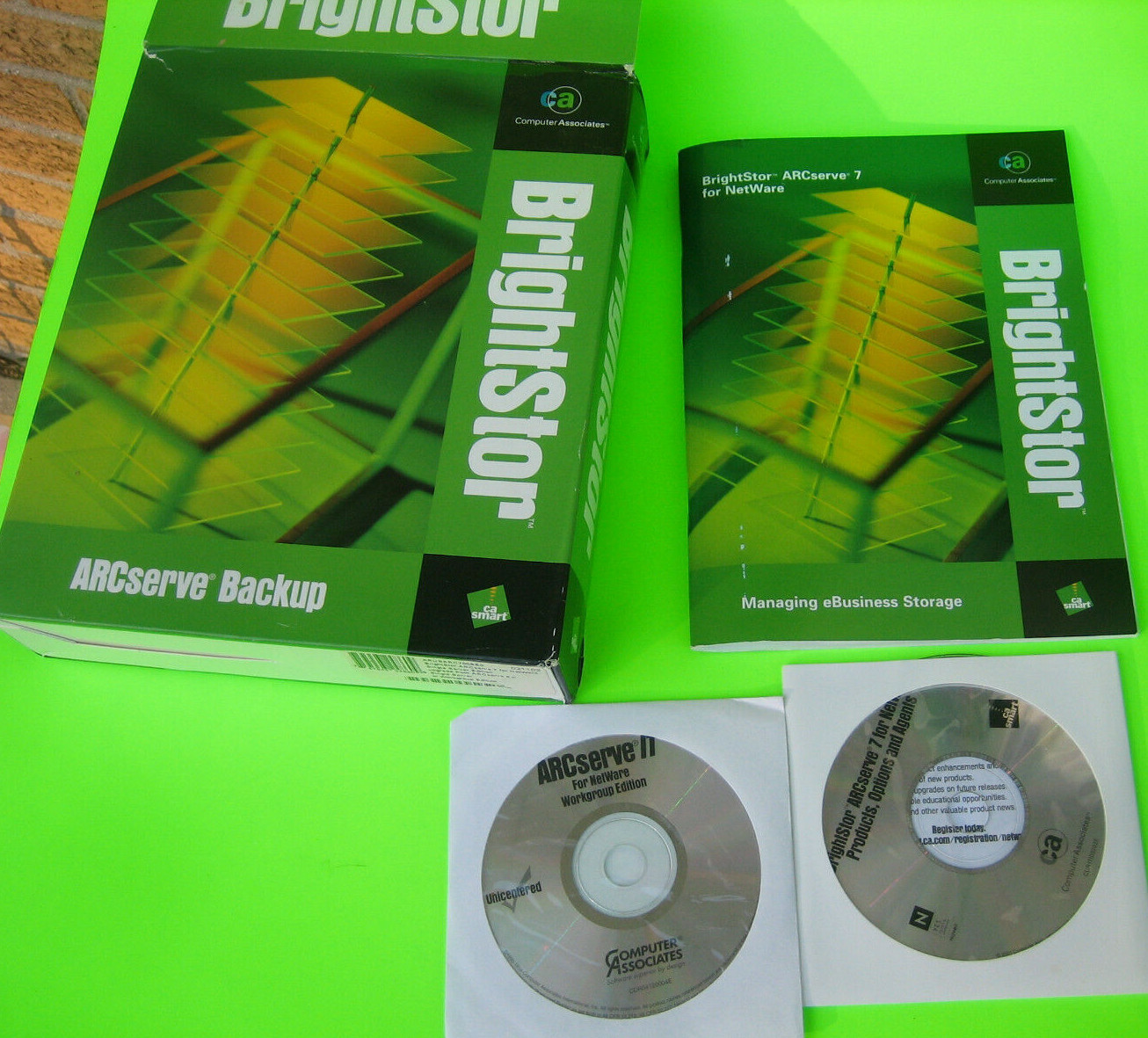BRIGHTSTOR ARCSERVE BACKUP VERSION 7 FOR WINDOWS UPGRADE w/ Key Code