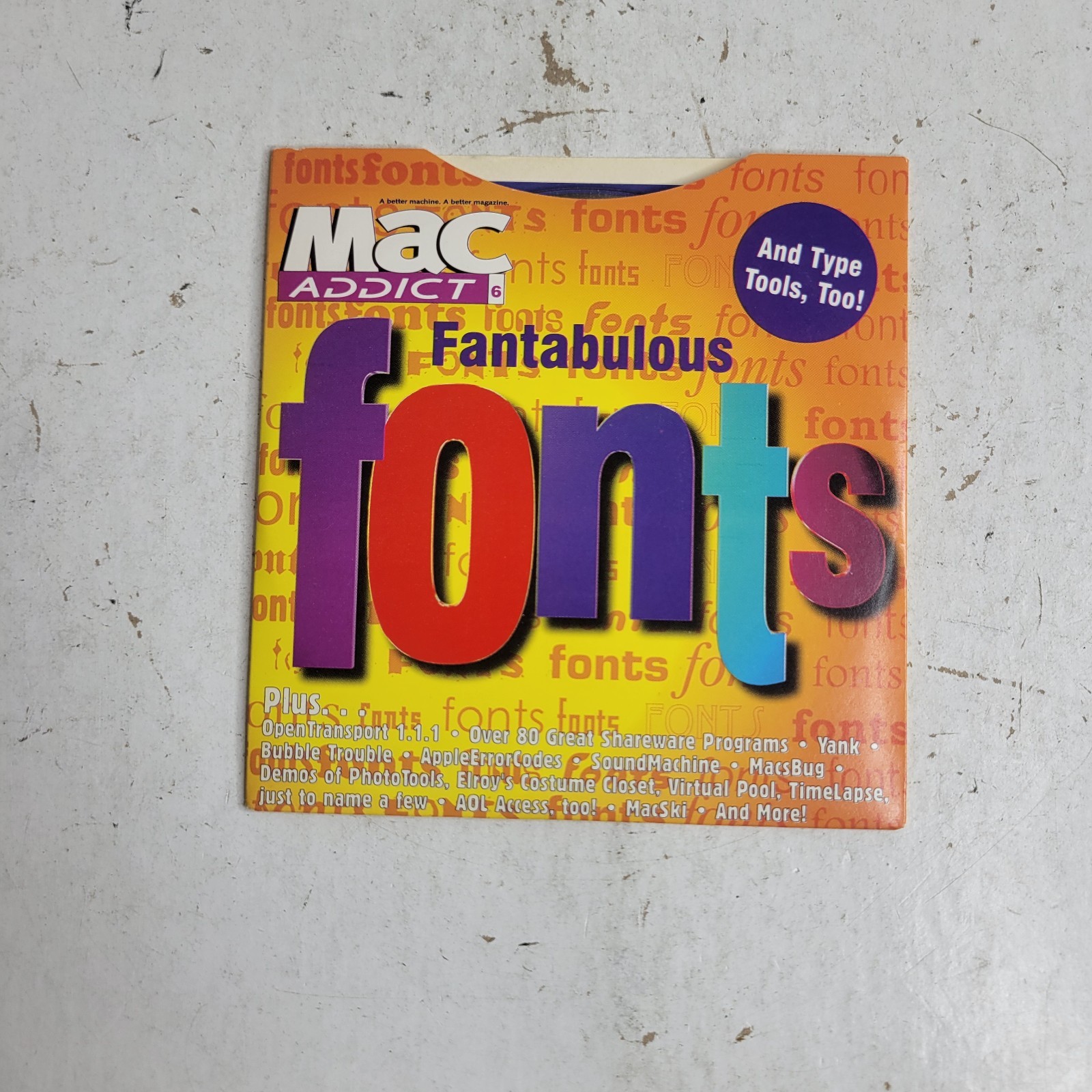 Mac Addict Fantabulous Fonts CDROM