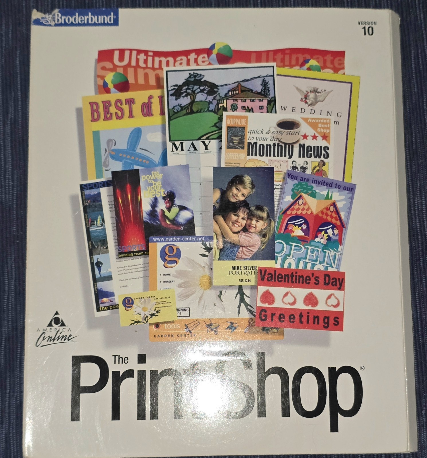 Broderbund The Print Shop Deluxe Version 10 (1999) For Windows, 9 Discs
