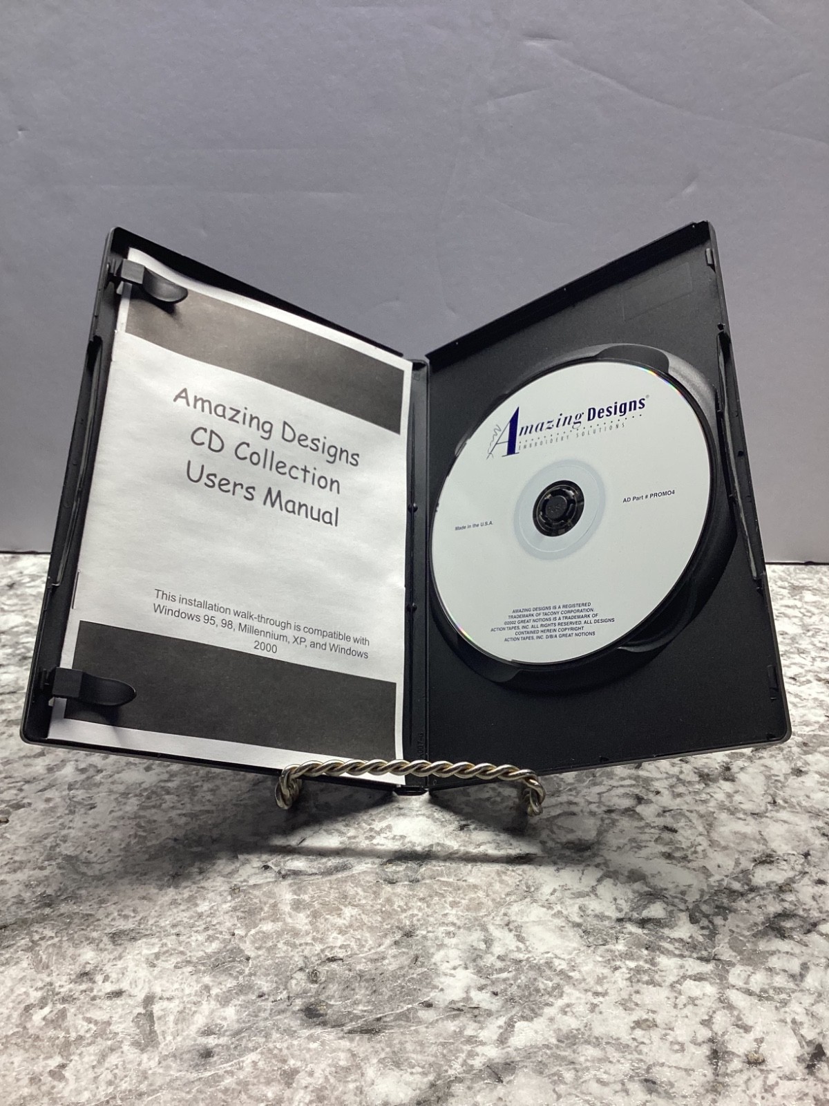 Amazing Designs: Embroidery Solutions (PC CD-ROM 2002) AD-PROMO4 Software Demo +