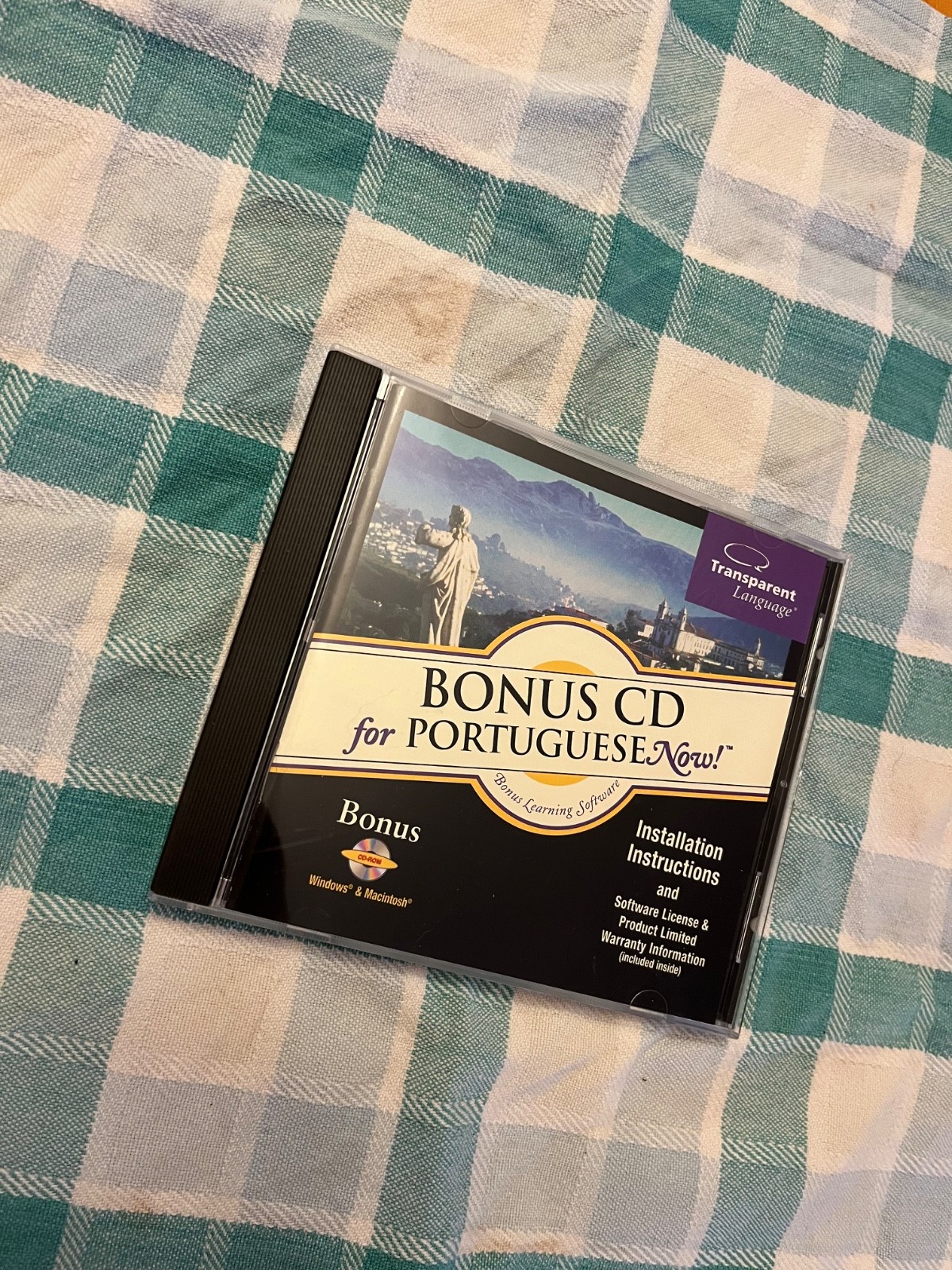 Transparent Language PortugueseNow! bonus CD for Windows & Mac