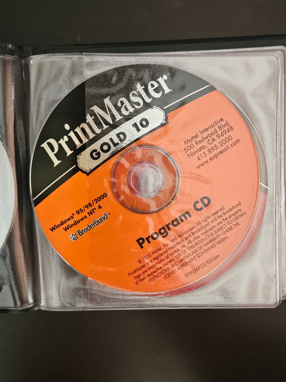 PrintMaster Gold 10 Excellent CDs Broderbund Software Windows 95 98 PC Desktop
