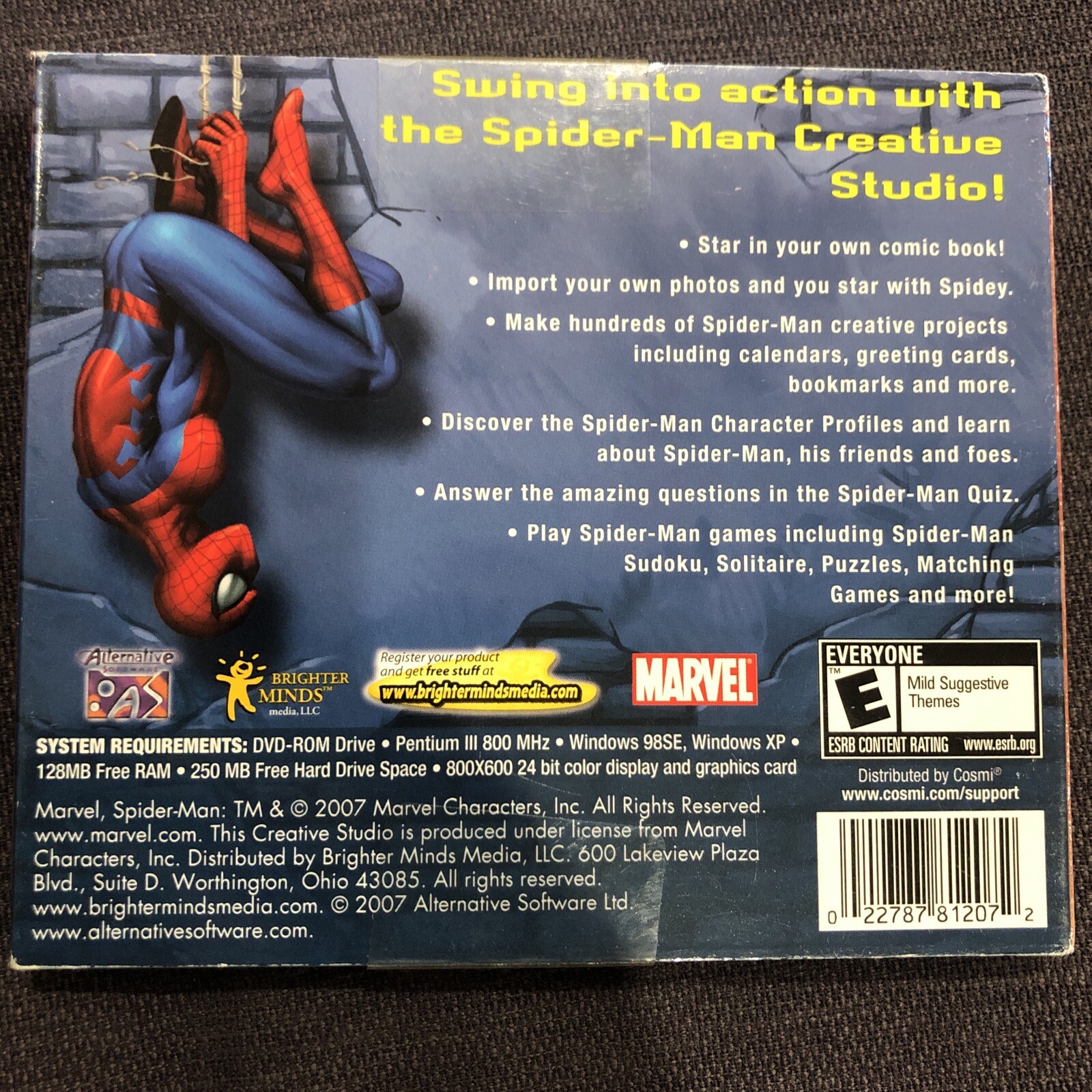 **New** The Amazing Spider-man, Creative Studio PC dvd-Rom