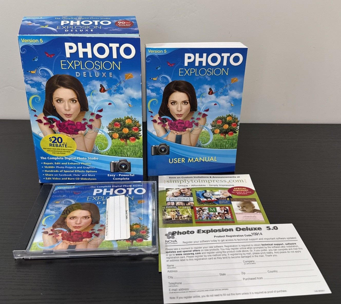 Photo Explosion Deluxe Version 5 Digital Photography Windows, XP, 7, 8 Opened ￼