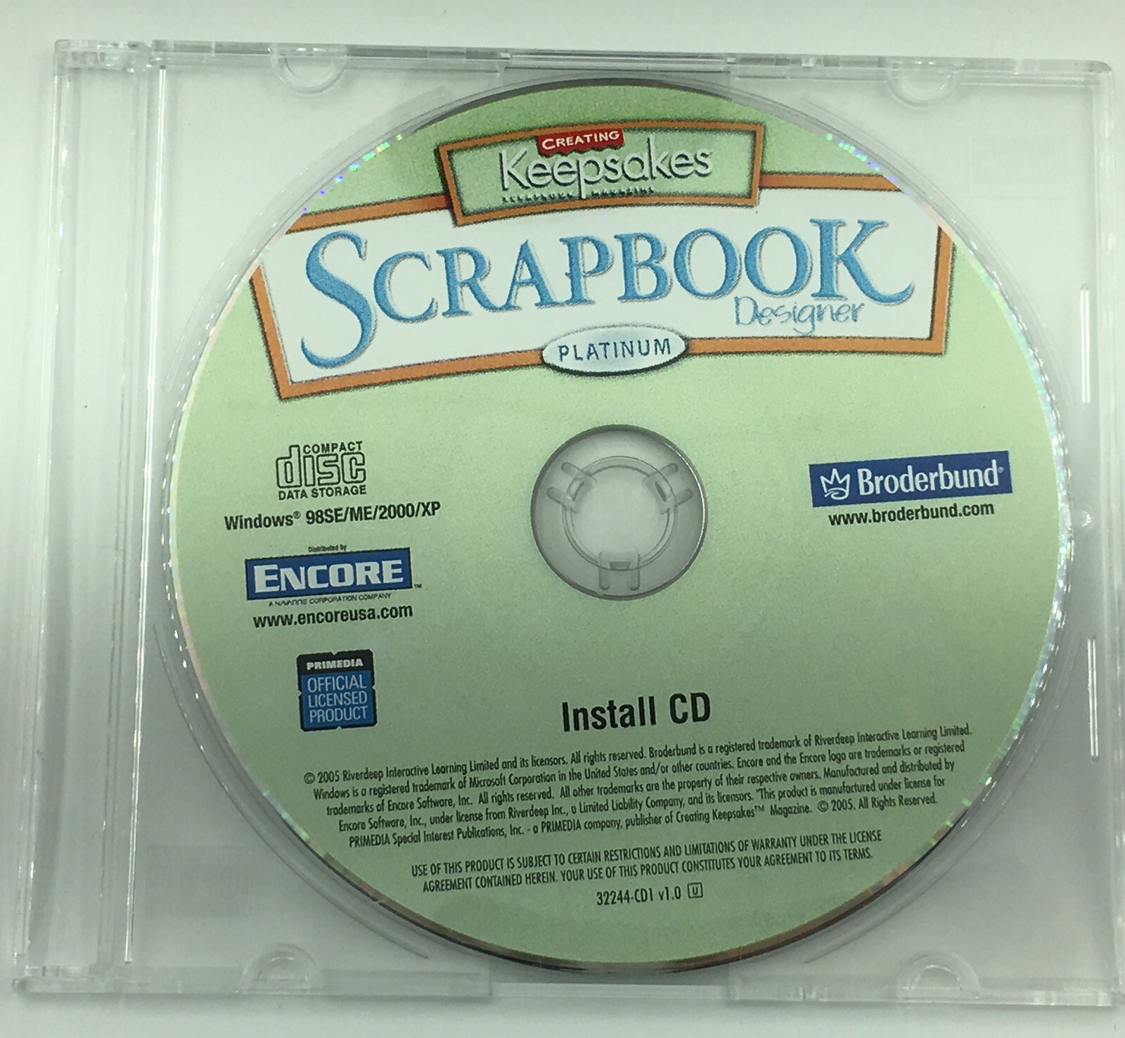 Broderbund Creating Keepsakes Scrapbook Designer Platinum 3 CD Set