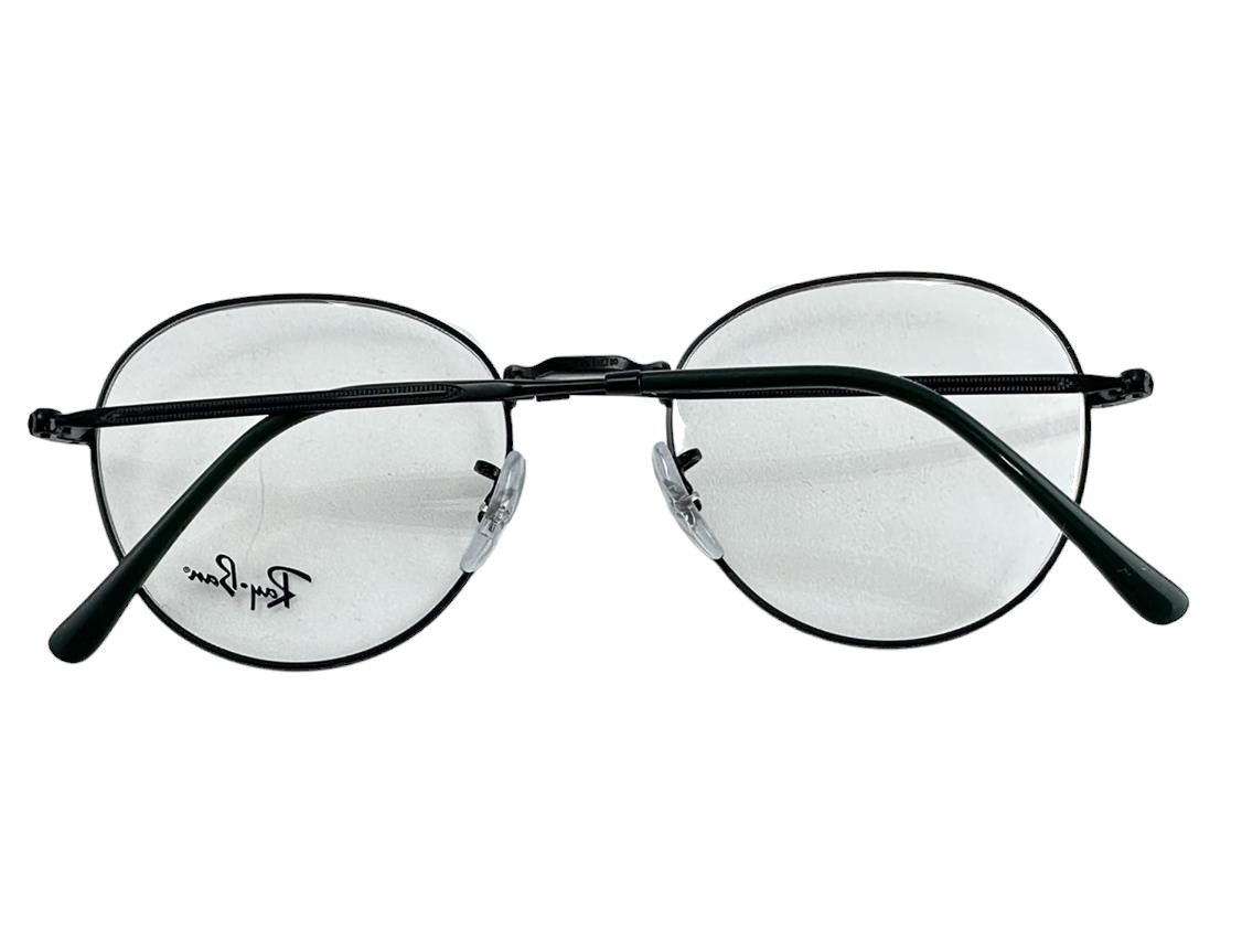 Ray Ban NEW David Black Round Metal Fashion Frames 51-20-140 Eyeglasses RX3582V