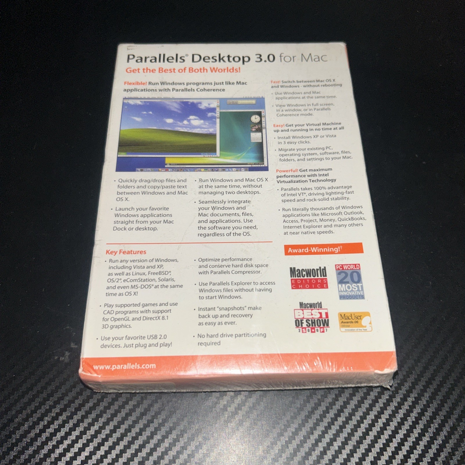 Parallels Desktop for Mac- Run Windows Alongside Mac OS X New & Sealed