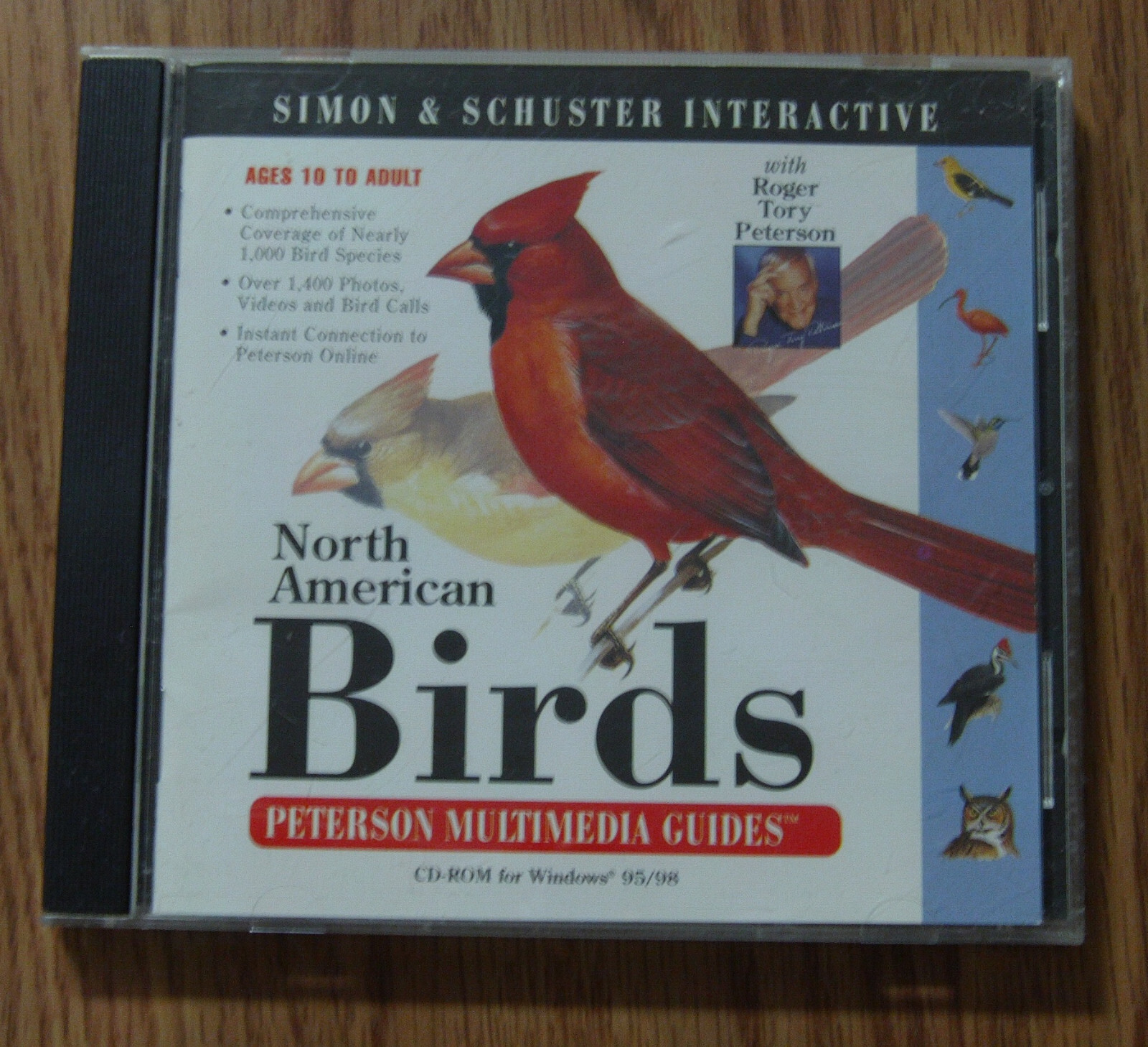 Simon & Schuster CD North American Birds w/ Roger Tory Peterson Win 95 & 98