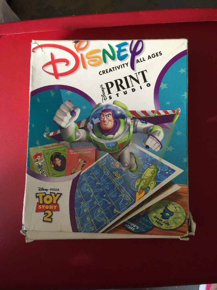 vintage PC software Buena Vista Toy Story 2 Print Studio Disney Toy Story 2
