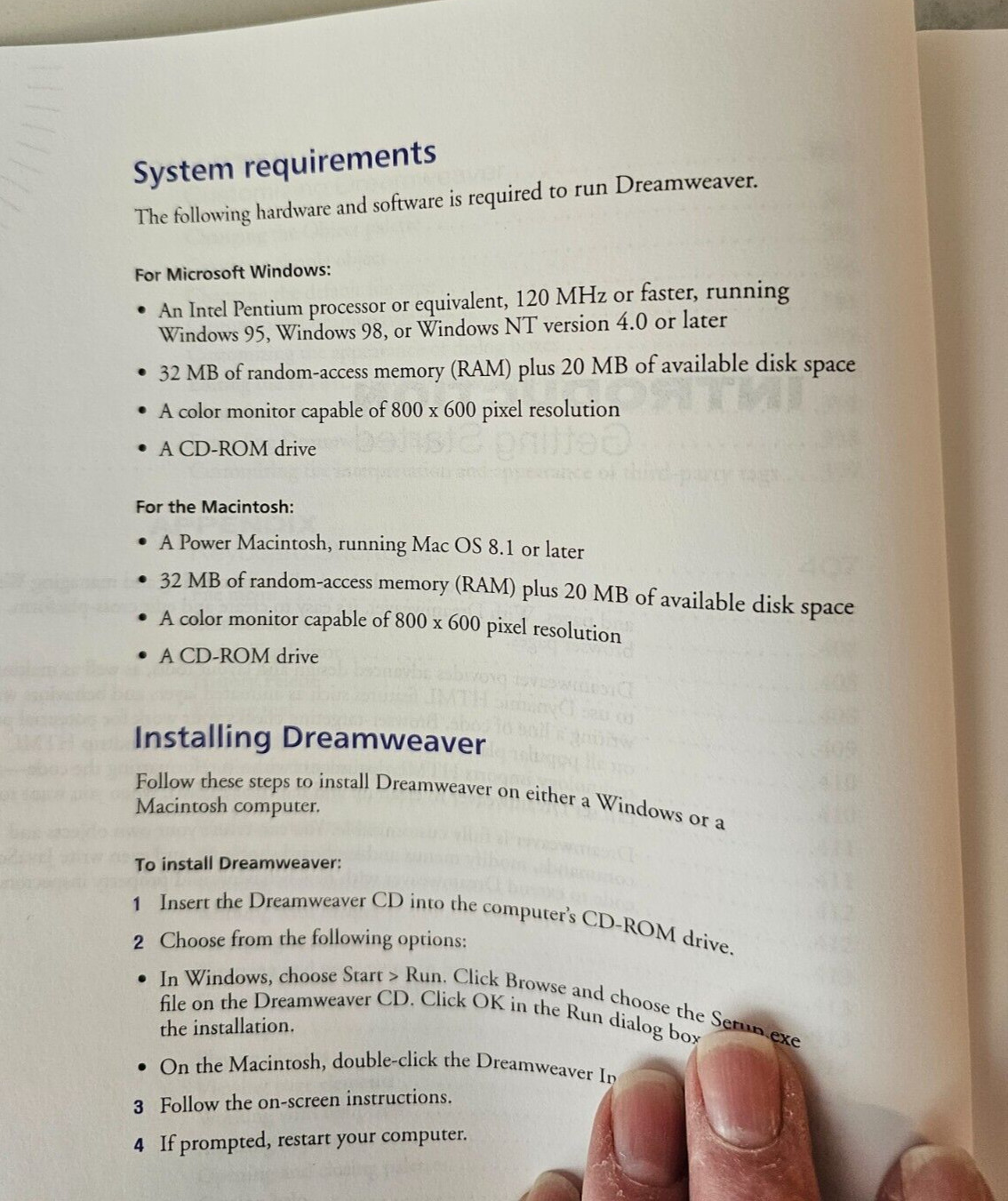 Macromedia Dreamweaver 3 SW Web Site Design & Production w/ User Manual & CD