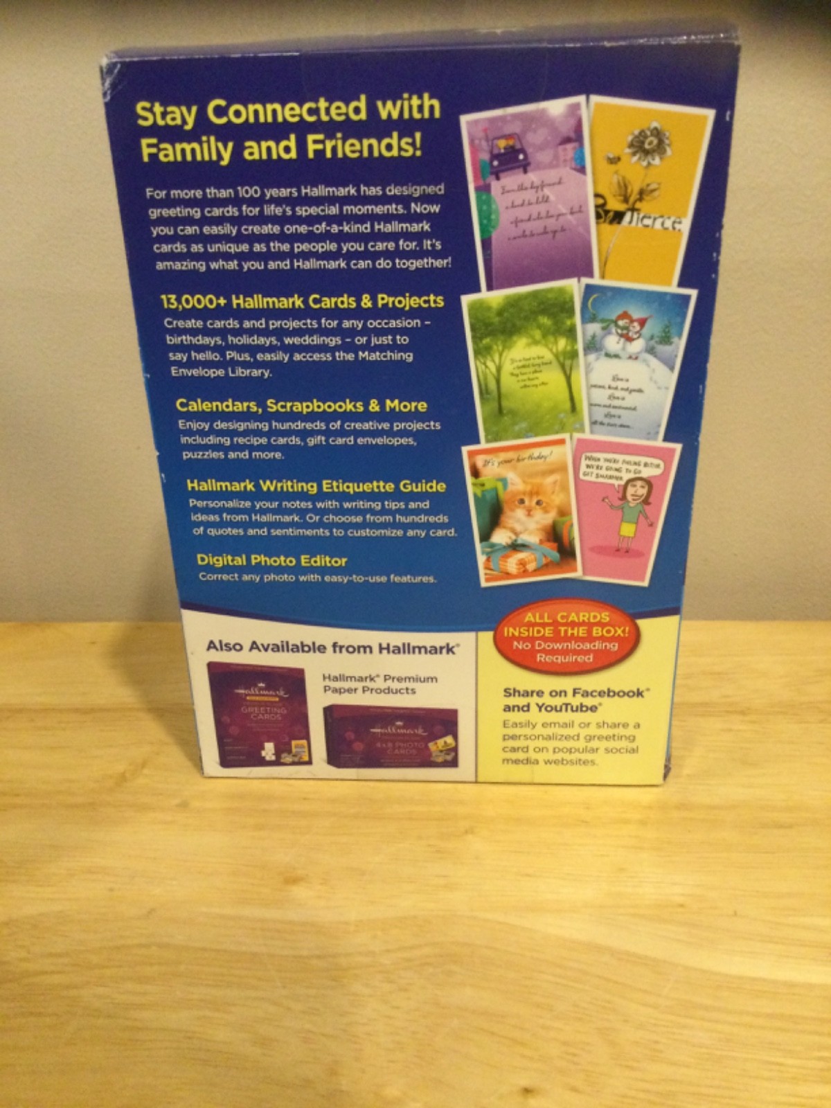 NOS – Hallmark Card Studio Deluxe 2013 Greeting Card Software Windows + Bonus CD