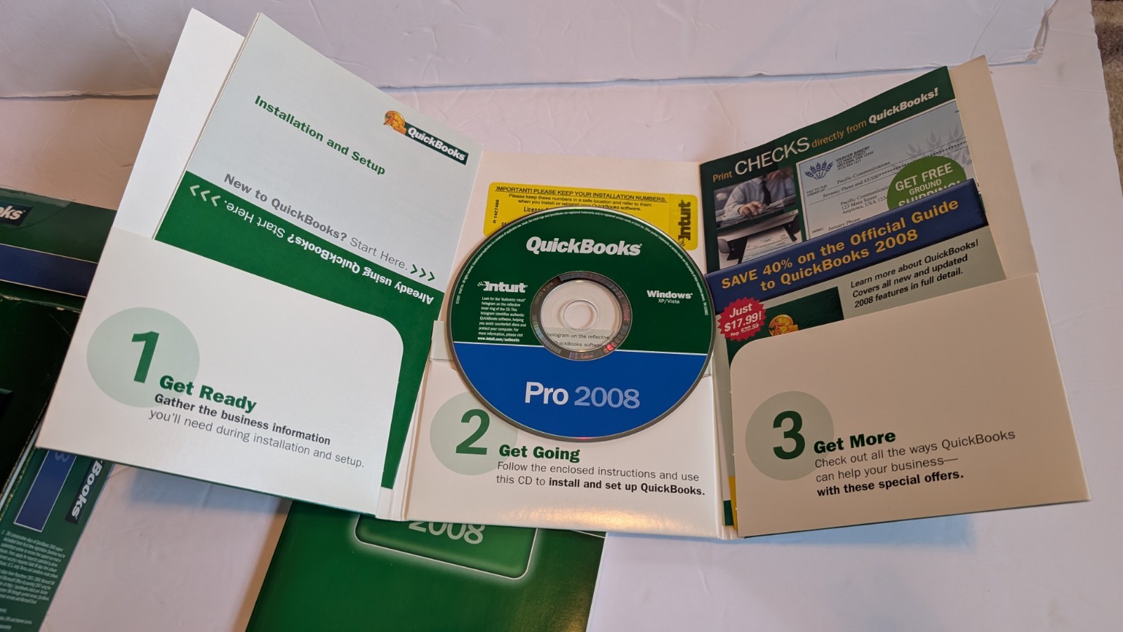 QUICKBOOKS Desktop Pro 2008 Accounting Windows US Version w product key