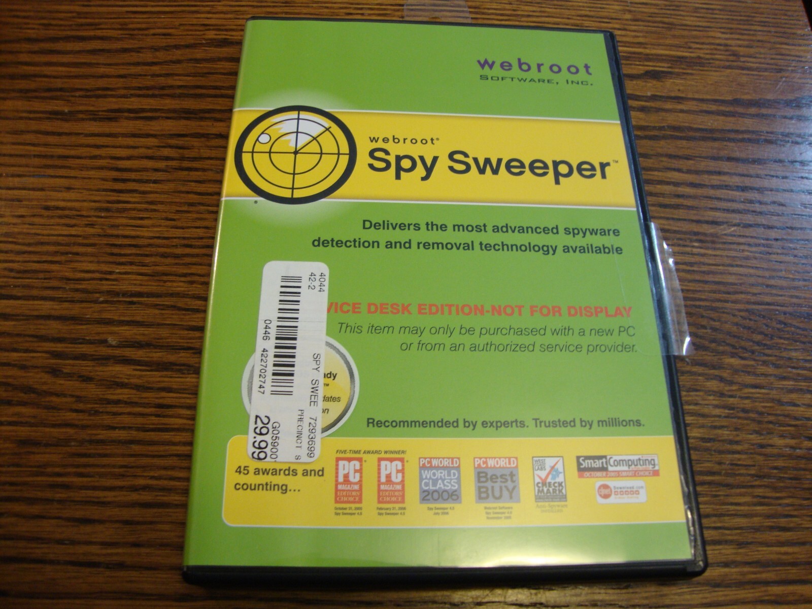 Webroot Software Spy Sweeper 2006 for Windows 2000, XP Pro/Home/MC With Key