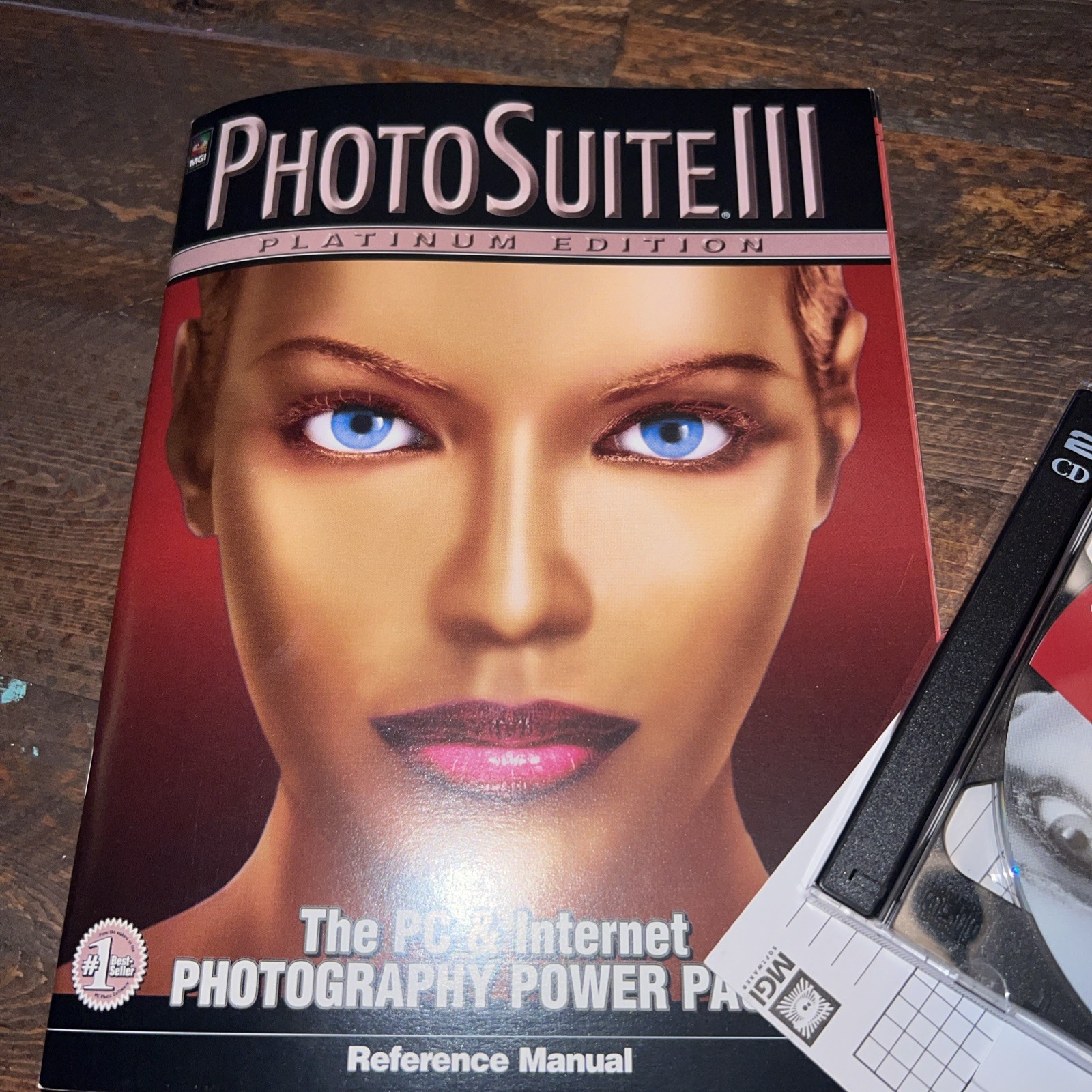 MGI Photosuite 3 III Platinum Pc New Opened Case + New 41 Pg Manual Win10 XP