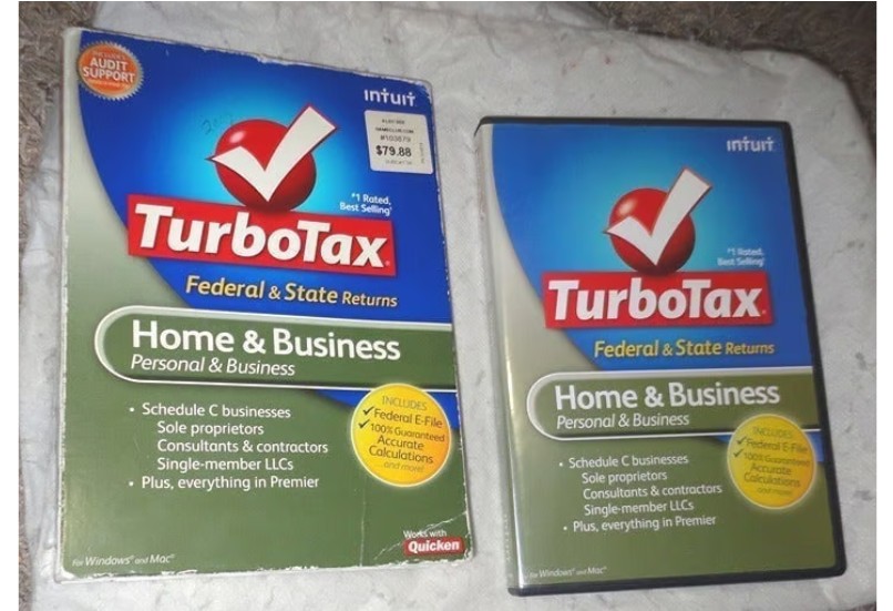 Intuit TURBO TAX 2009 HOME & BUSINESS FEDERAL & STATE RETURNS Turbotax + E-File
