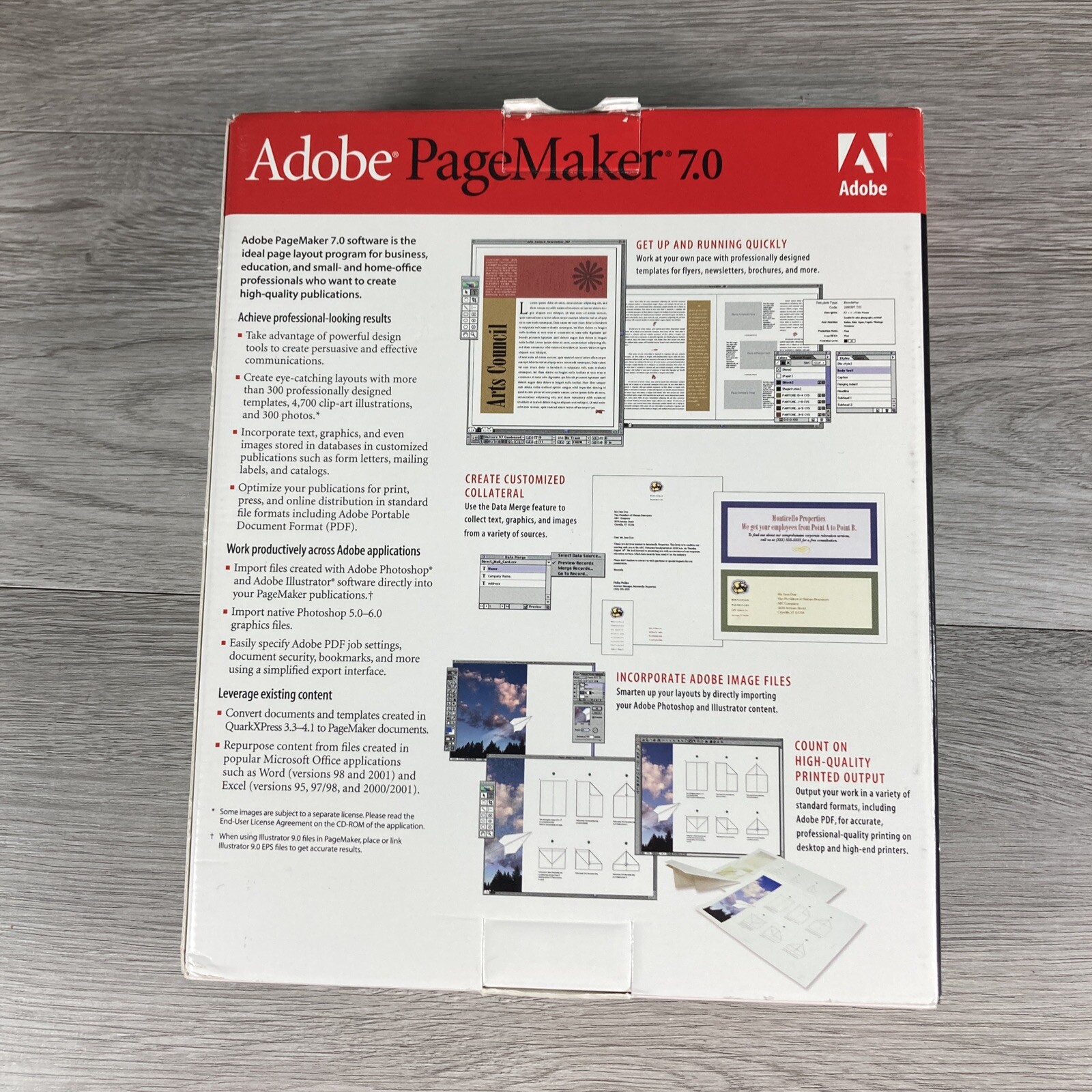 Adobe PageMaker 7.0 Full Upgrade Version for Apple Macintosh with Serial Number