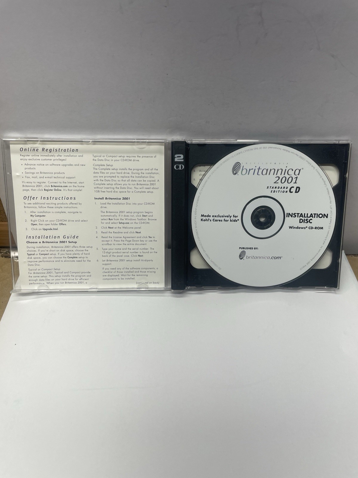 Brittanica 2001 PC Software