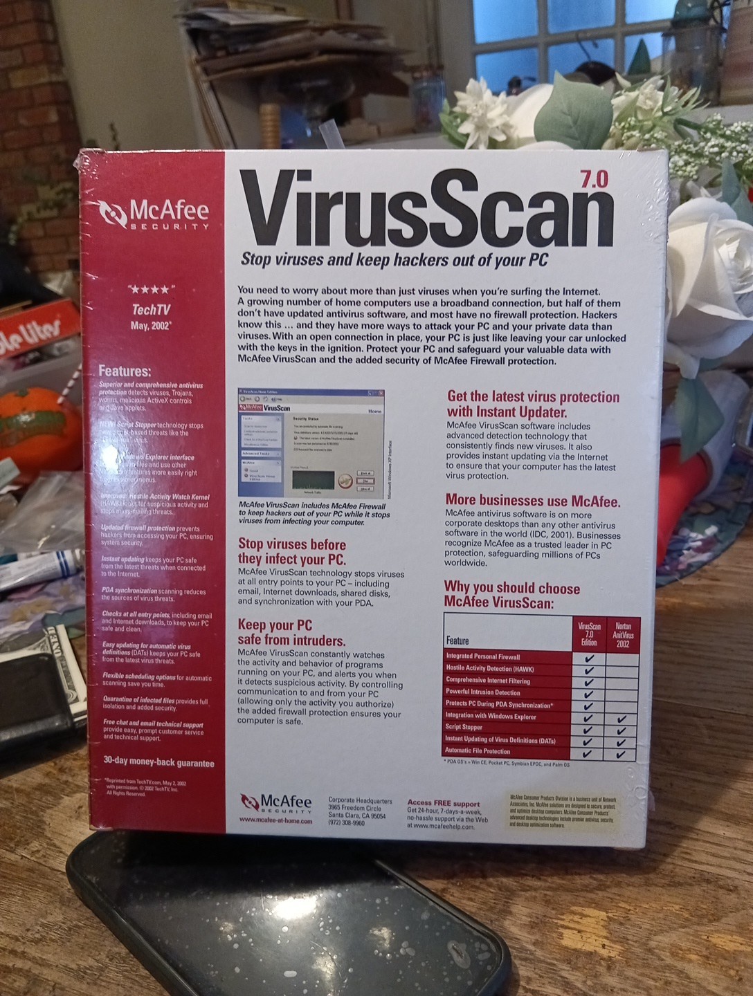 Vintage McAfee VirusScan for Win 95 / XP CD-ROM Vers. 7.0 New Sealed