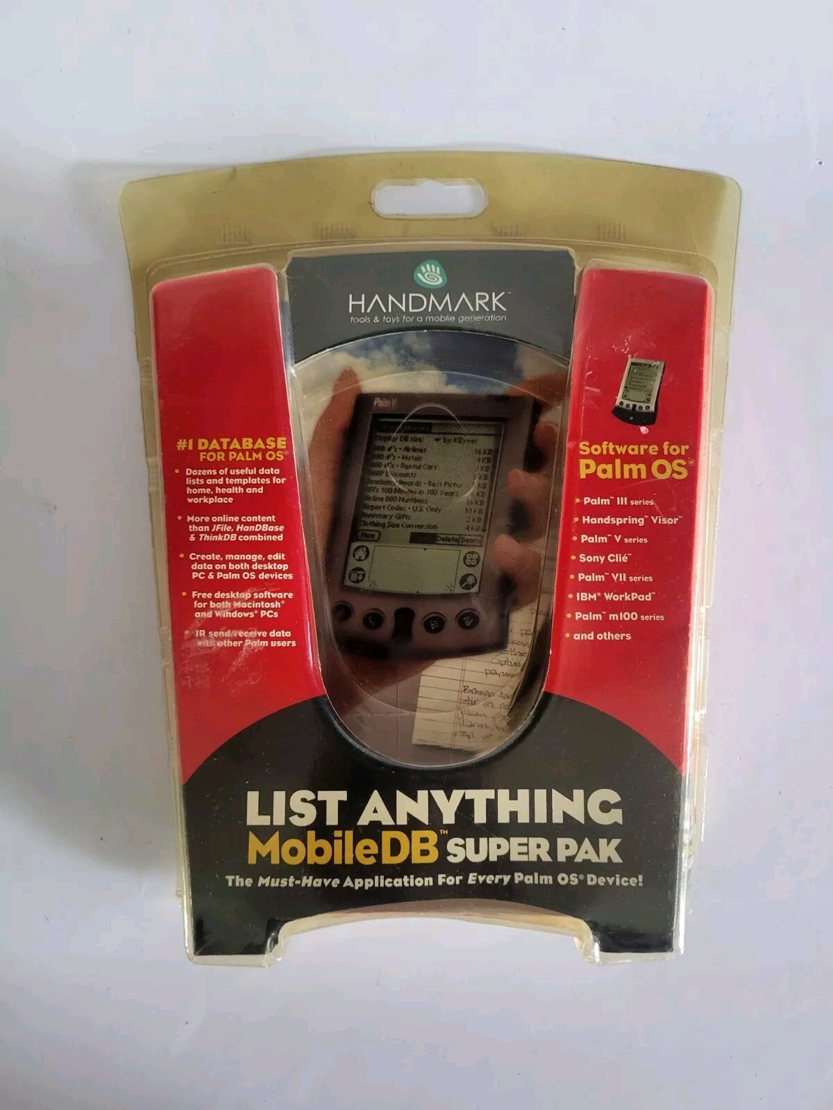 Handmark List Anything Mobile DB Super Pak for Palm OS – Windows / Mac BRAND NEW