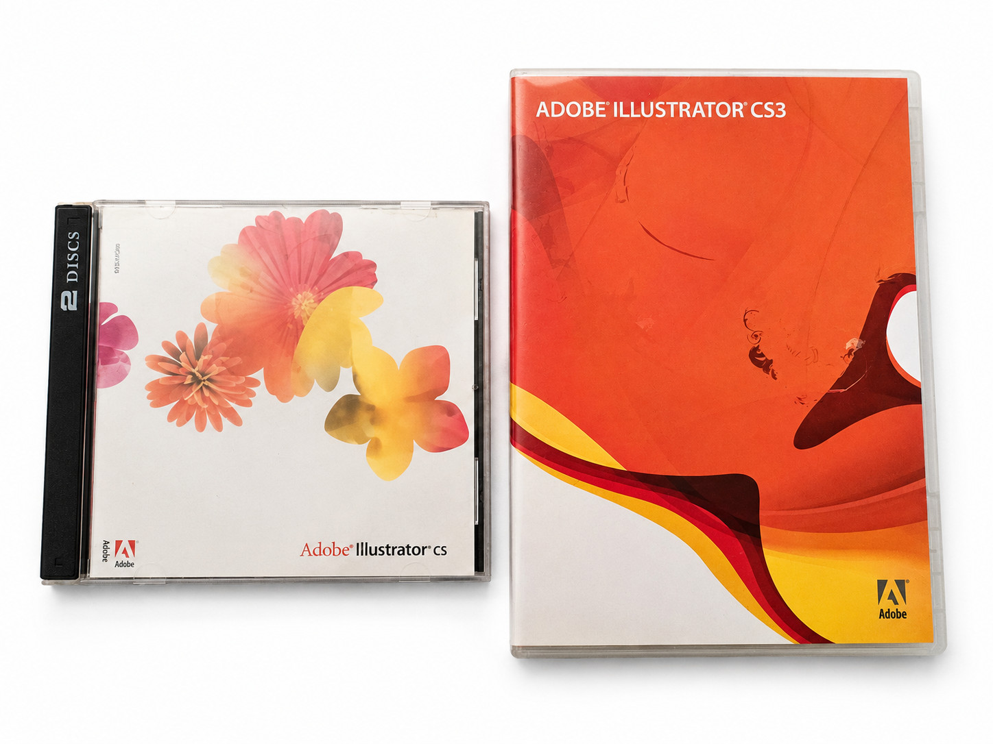Adobe Illustrator CS3 Upgrade Windows Retail Box Complete 2 Disc Set w/ Serial