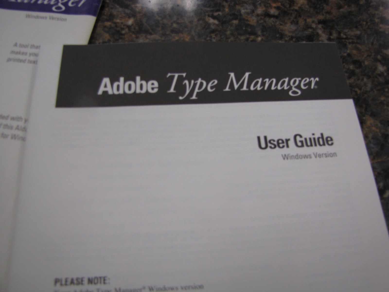 Vintage Adobe Type Manager – Windows Version 5.25″ Floppy Disk W/Guide