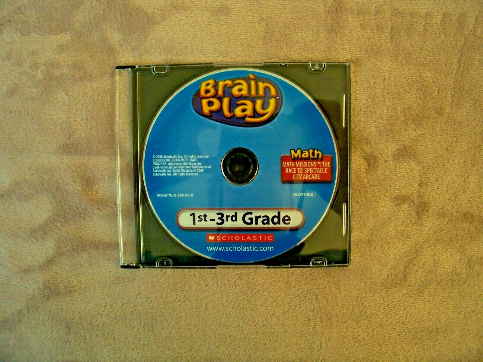 Brain Play 1st-3rd Grade – Math Missions (PC, 2005) – for Windows – Disc Only