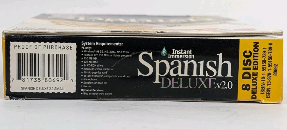 Topics Entertainment Instant Immersion Spanish Deluxe 2.0 Full Version – 8 Discs