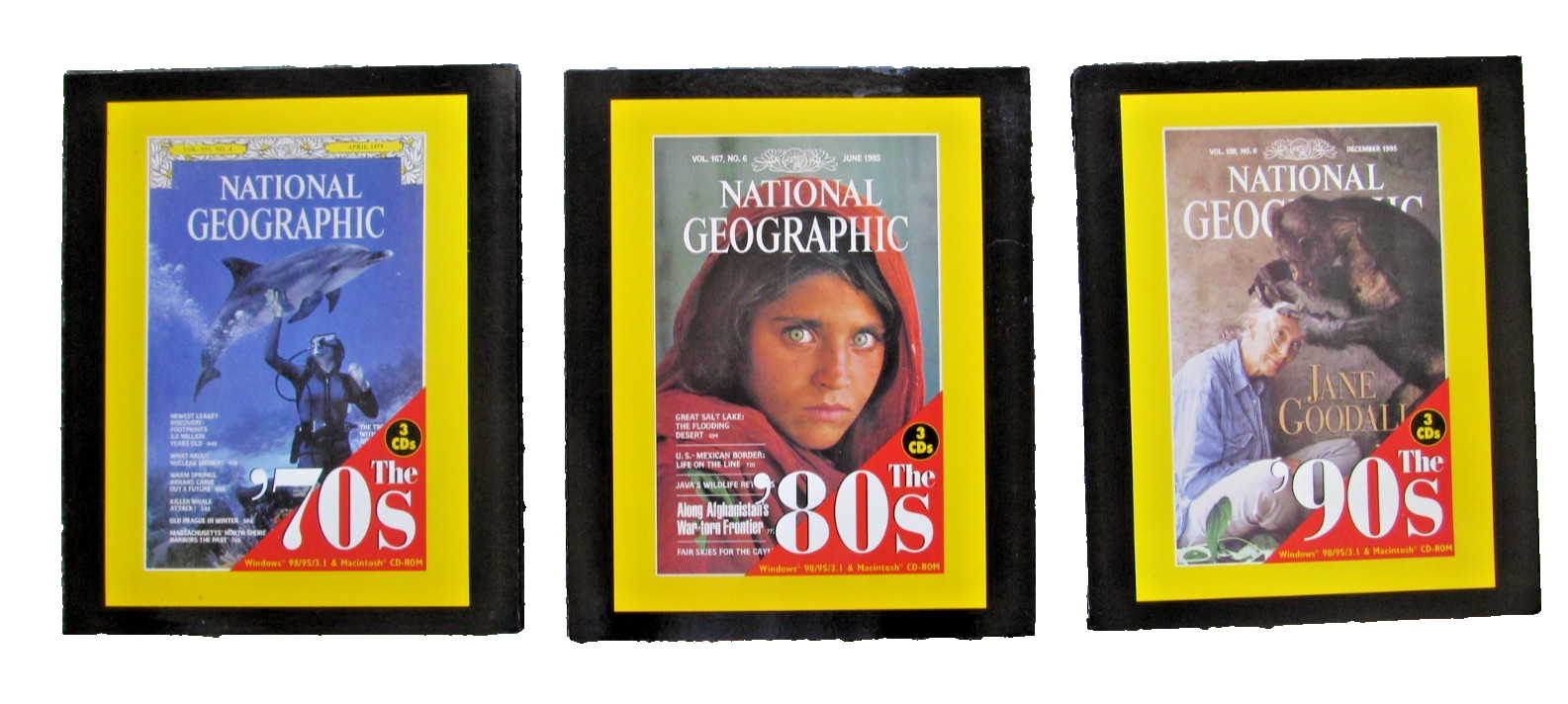National Geographic The ’70s-’80s-’90s On CD-ROM Windows 98/ 95/3.1 Macintosh