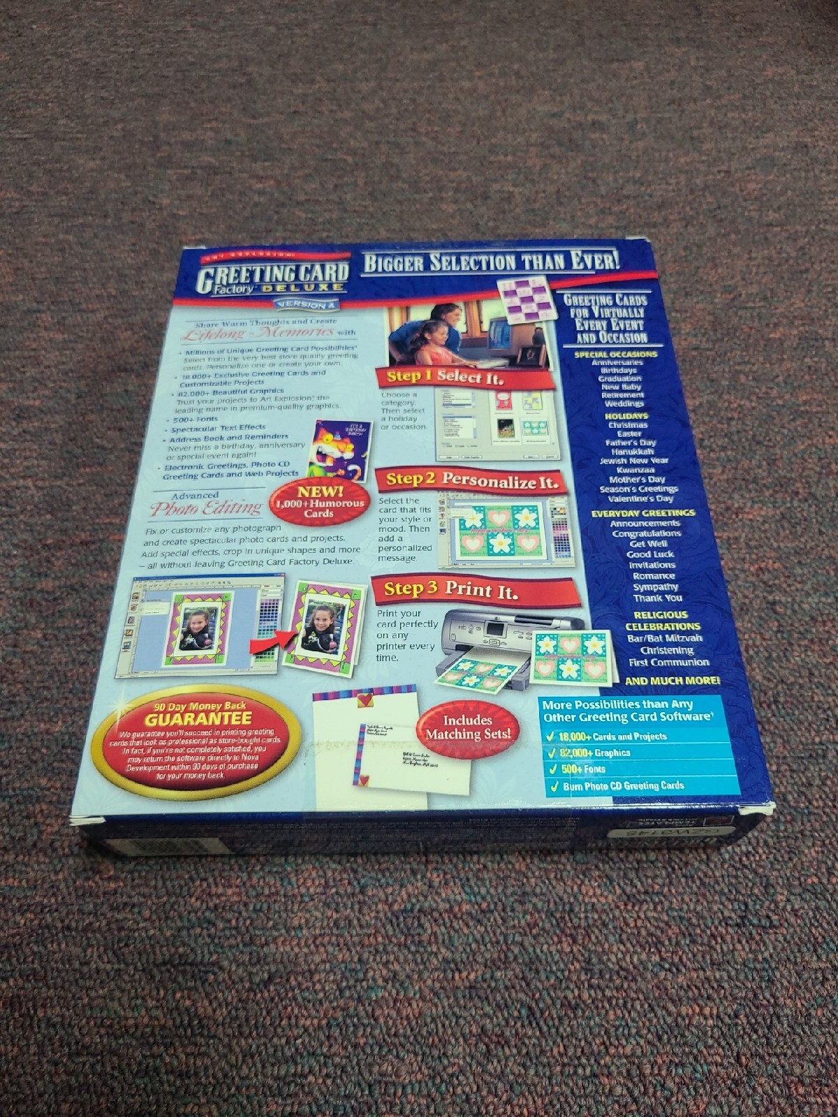 Art Explosion Greeting Card Factory Deluxe Version 4 WIN98/2K/ME/XP
