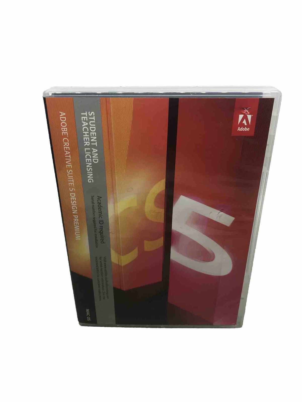 Adobe Creative Suite 5 Design Premium For MAC OS Student & Teacher 3 Disc