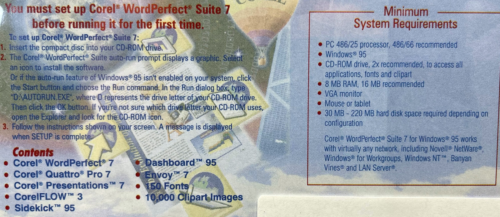 Corel WordPerfect Suite 7 for Windows 95 – Full Version!