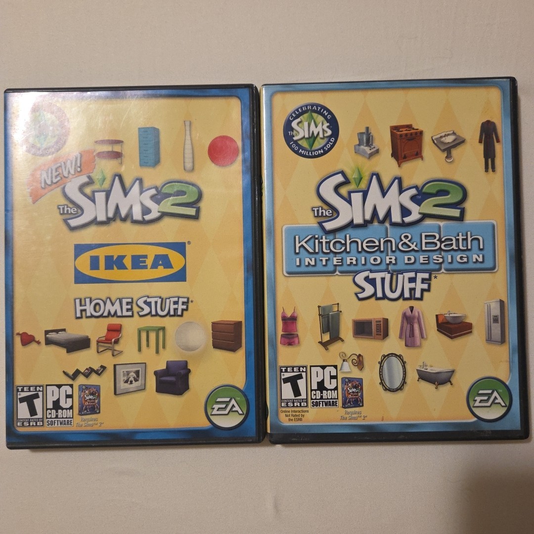 The Sims 2 IKEA Home Stuff – Kitchen & Bath Interior Design Stuff Lot Of 2
