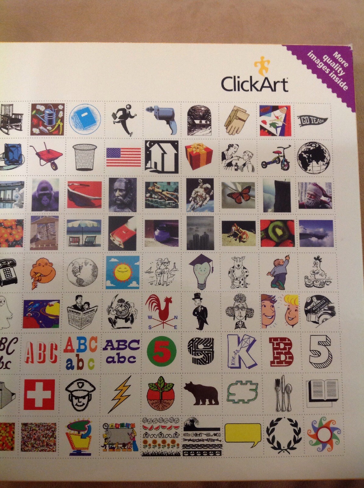 Broderbund Click Art 65,000 5 Cd Window 95 COMPLETE Was $49.99