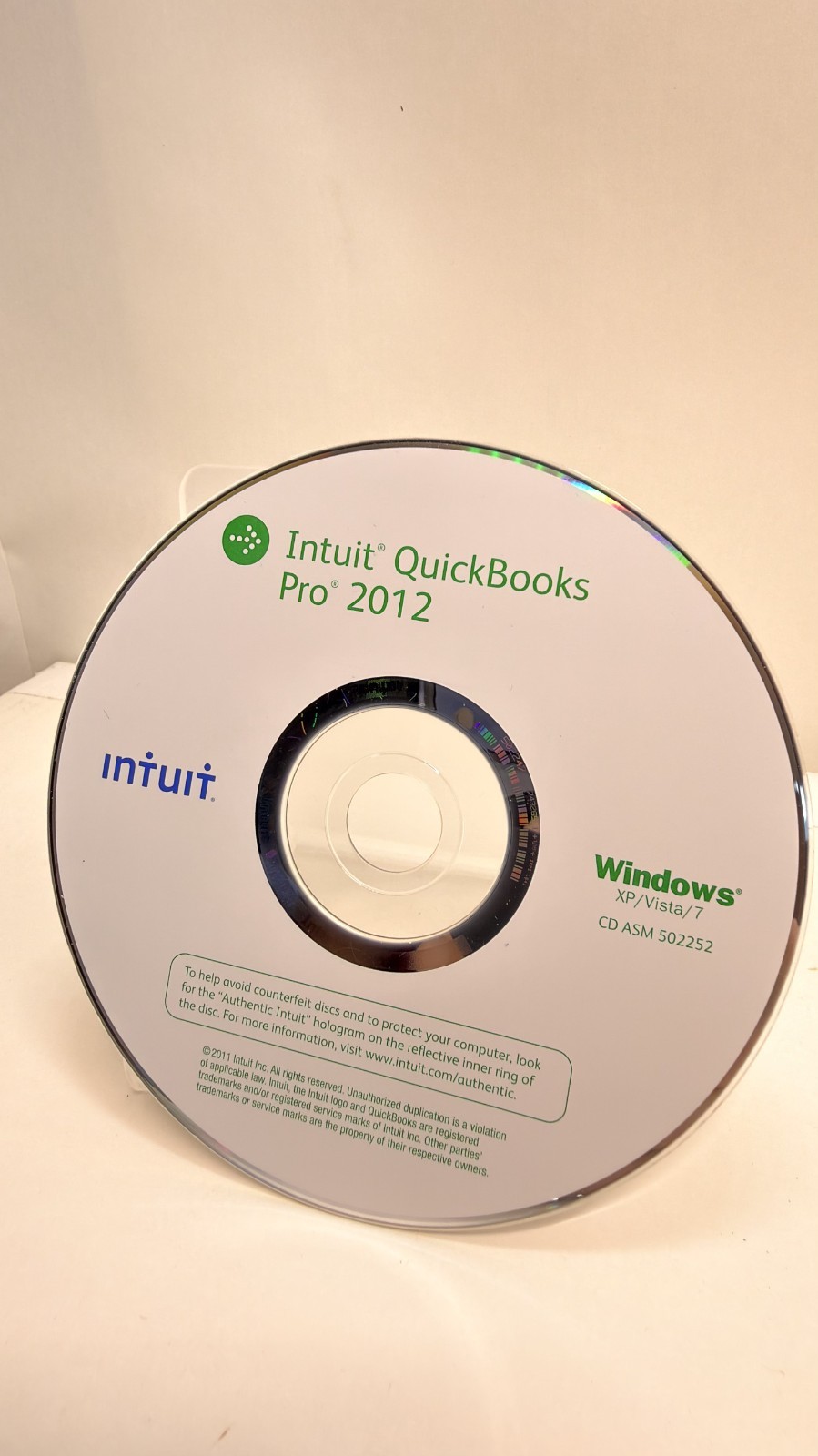 Intuit QuickBooks Pro 2012-Sm. Bus. Accounting Software W/Key-Full Retail Vers.