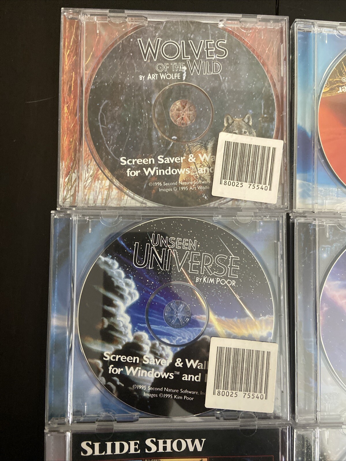 VTG Artwork Computer Lot 10 Second Nature Screen Savers Space Celestial Universe