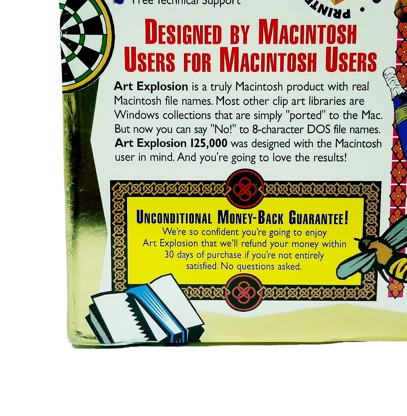 Vintage 1996 Macintosh Art Explosion Gold Edition 125,000 Clip Art Image Library