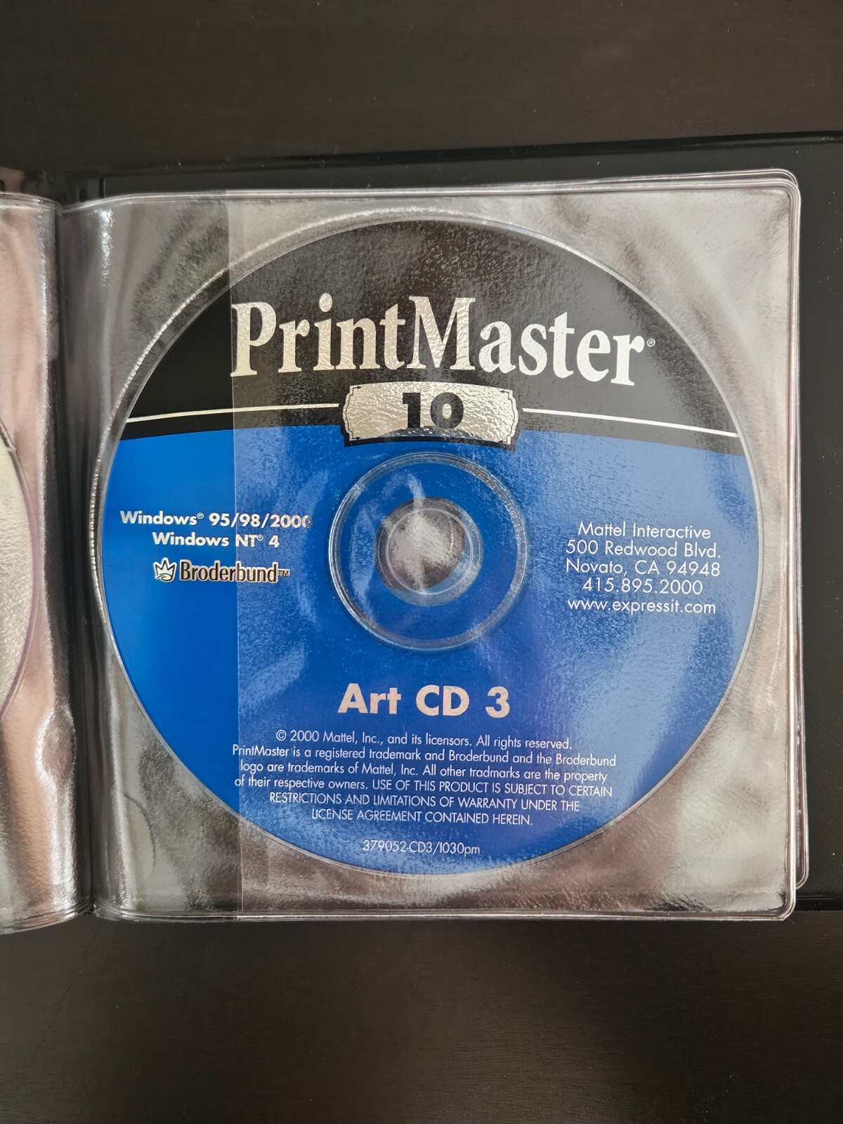 PrintMaster Gold 10 Excellent CDs Broderbund Software Windows 95 98 PC Desktop