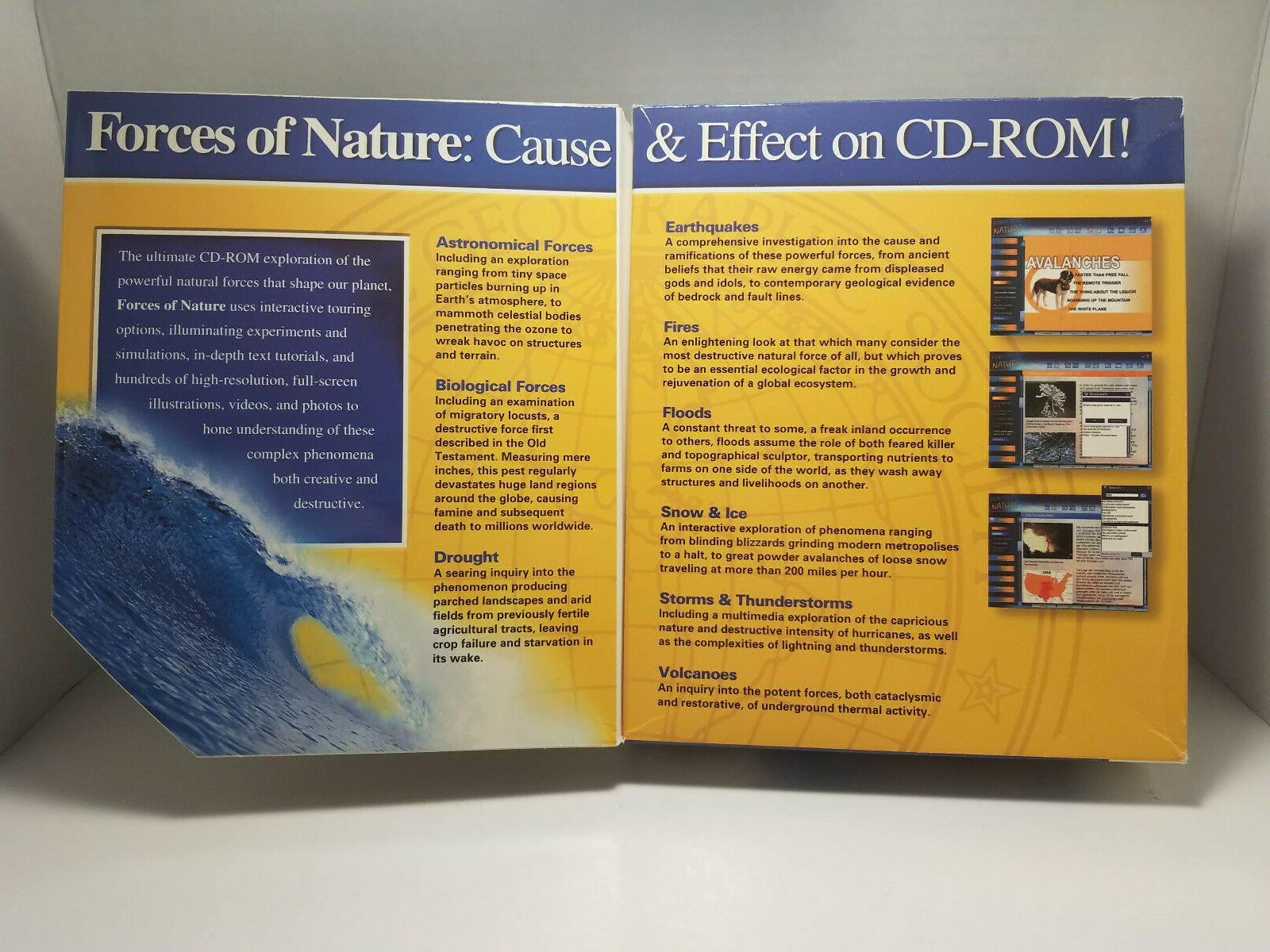 National Geographic Forces of Nature PC CD Storms Volcanoes
