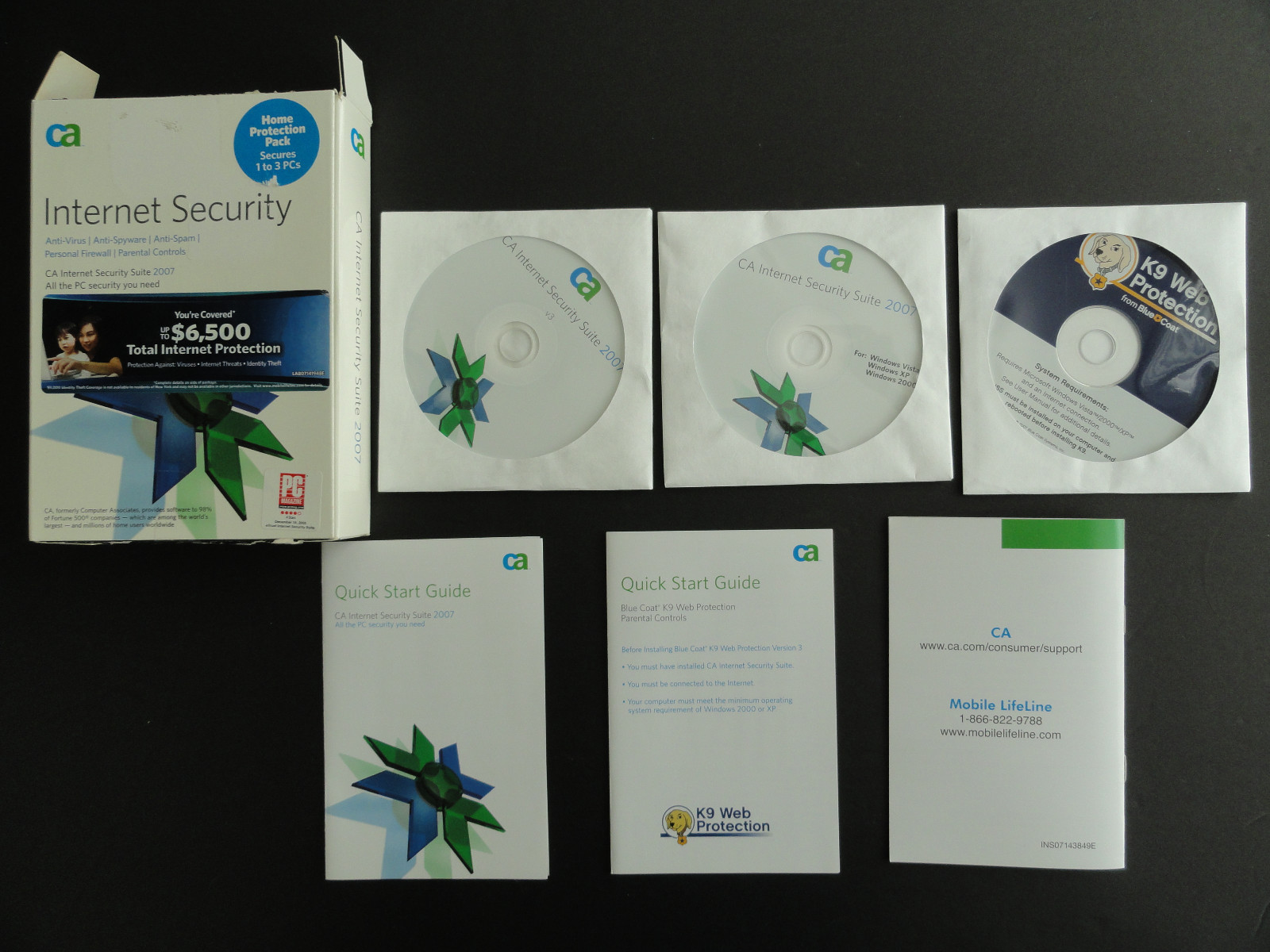 CA INTERNET SECURITY SUITE 2007 – WINDOWS VISTA 2000/XP – SEALED DISCS