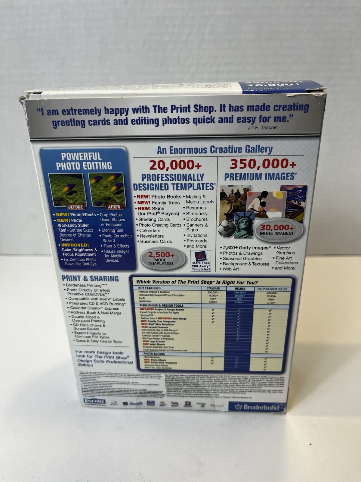 Print Shop Deluxe v22 4 CD Set Box Manual Version 22 Windows XP/2000 Complete VG