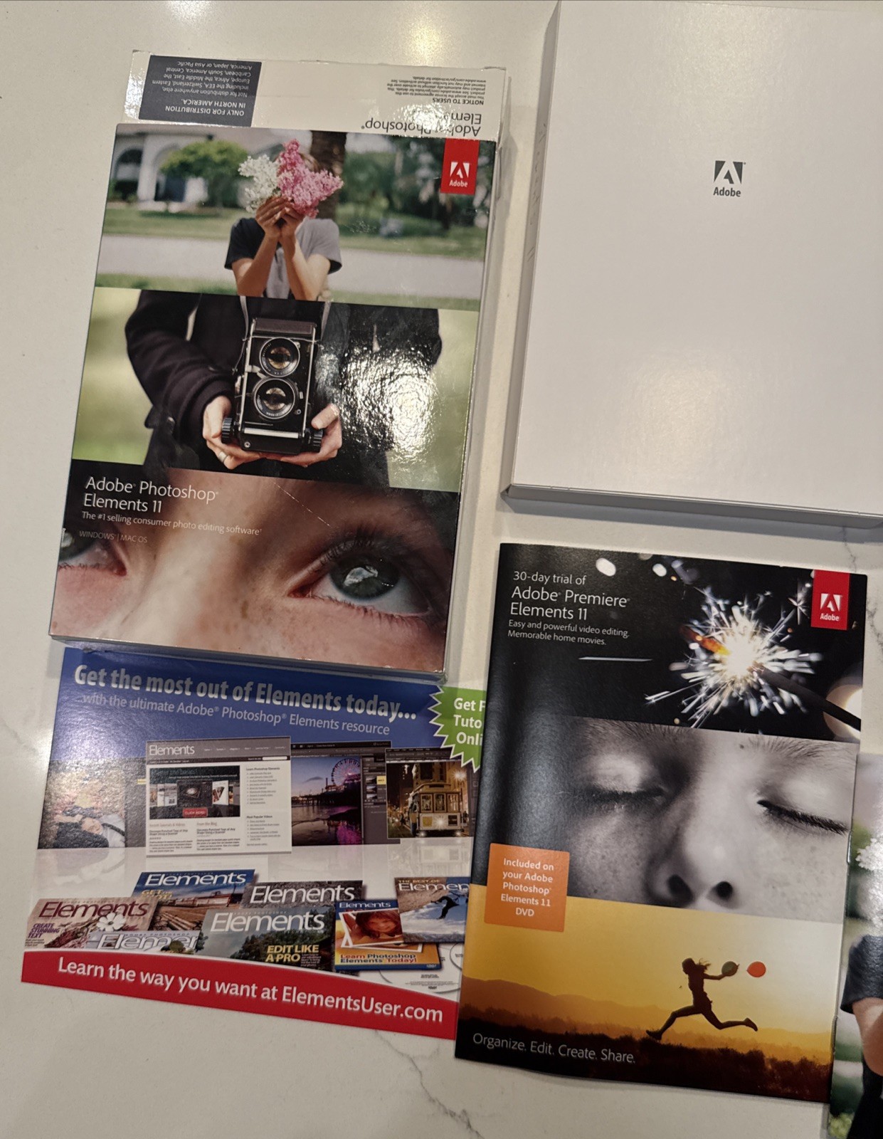 Adobe Photoshop Elements 11 Big Box Complete with Serial Number