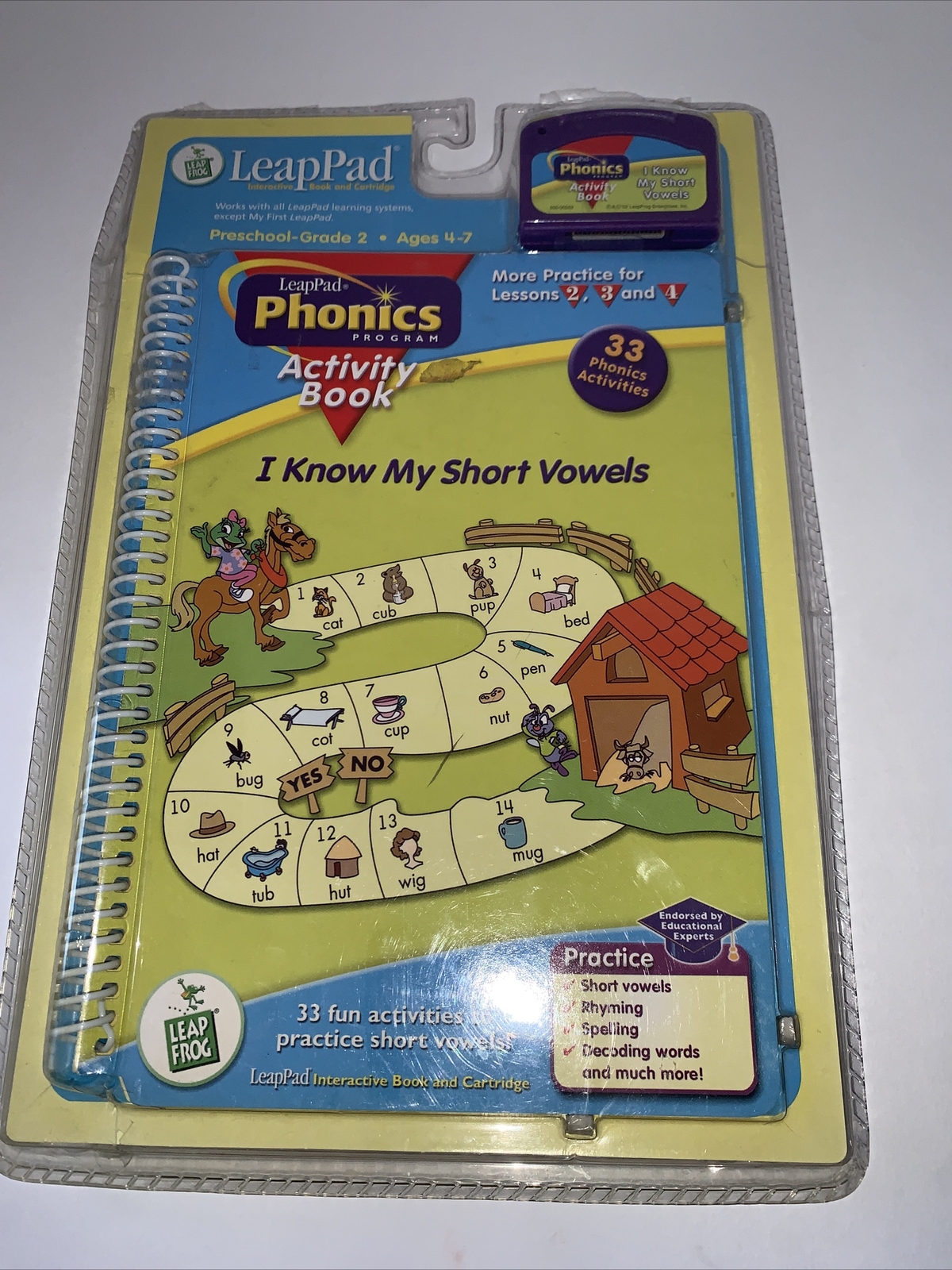 Leap Frog Leap Pad: Phonics I Know My Short Vowels, New in Package