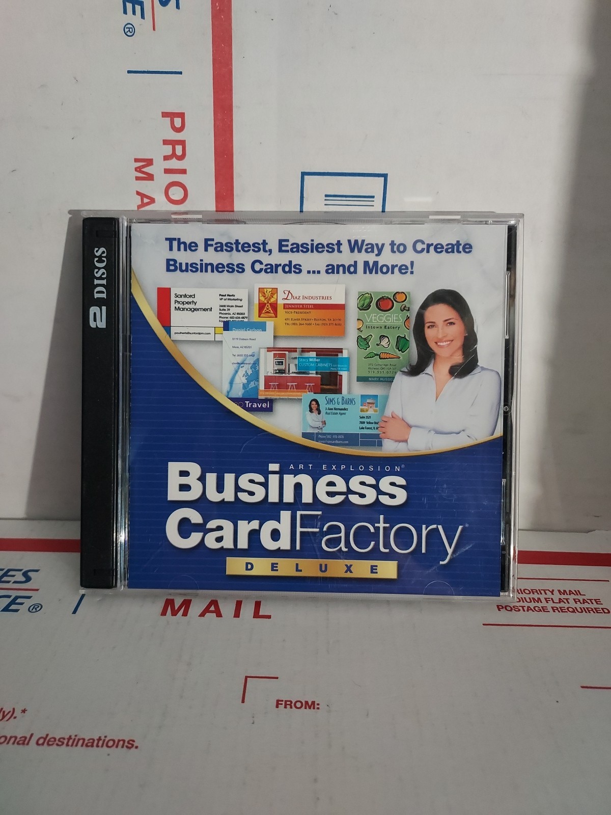 Business Card Factory Deluxe 1999 PC CD ROM Good Used No Keycode – #13