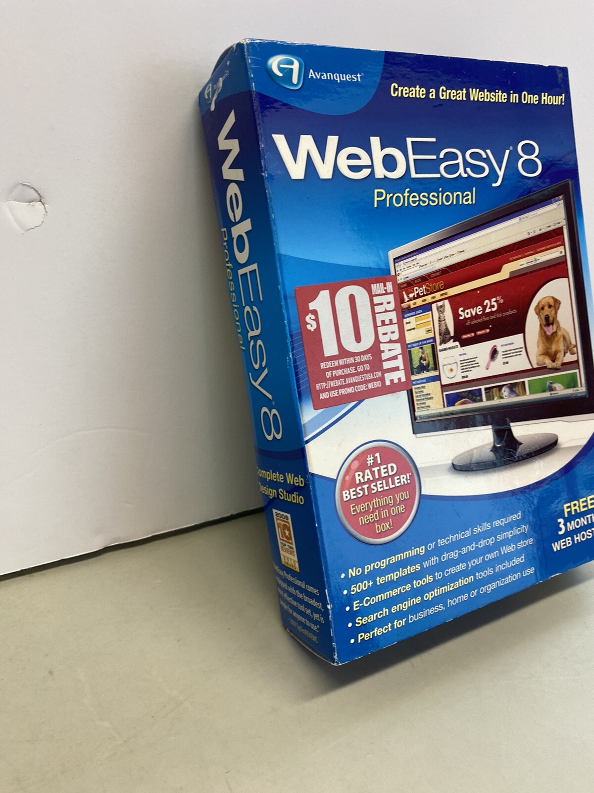 Avanquest WebEasy 8 Professional – Full Version for Windows. Sealed