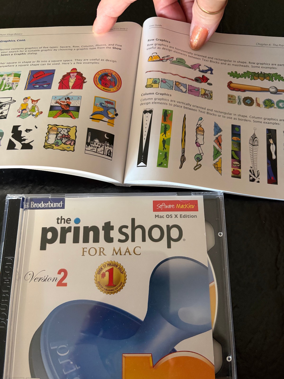 Broderbund The Print Shop Version 2 Software Mackiev Mac OS X edition excellent!