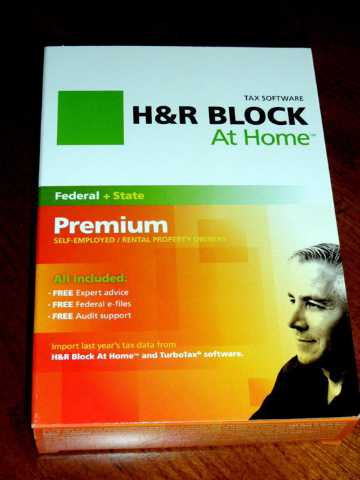 2012 H&R Block Premium Fed & State turbo Schedule C Rental/Invest. Tax Cut Box