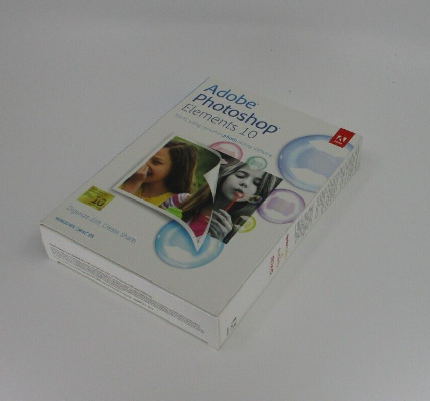 Adobe Photoshop Elements 10 – Factory Sealed – PC / Mac OS – NEW