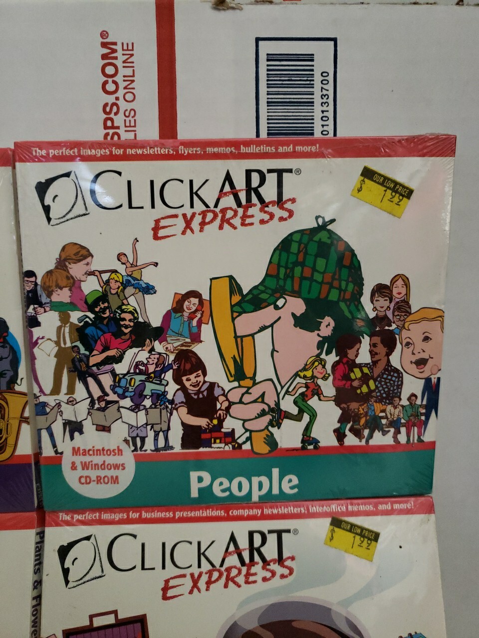 Lot Of 4 Click Art Express Food Business Music & Flowers – Sealed New Rare #177