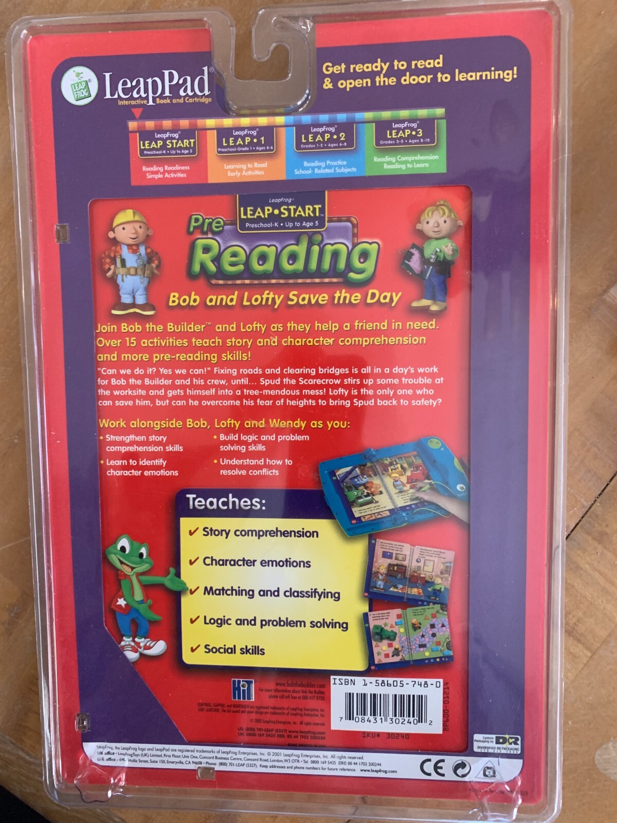 Leap Frog Leap Pad – Bob and Lofty Save the Day Bob The Builder NIB