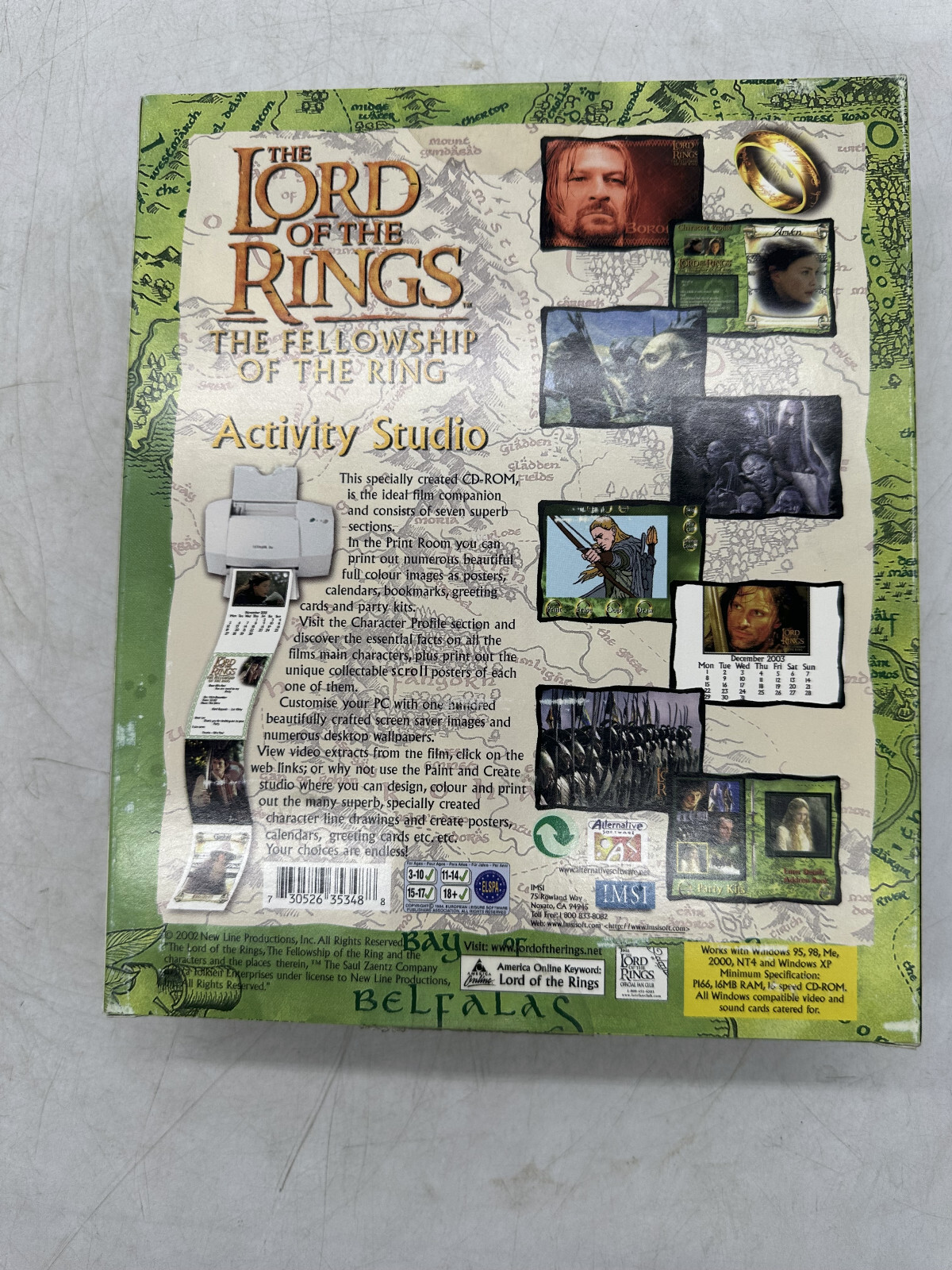 IMSI/Design The Lord of the Rings The Fellowship of the Ring Activity Studio NEW